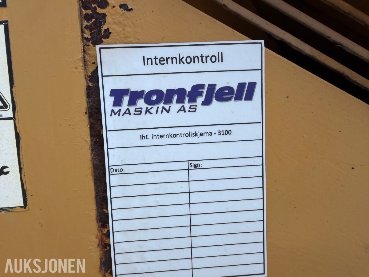 Wermeer BC1400TX. Beltegående trommelflishugger fra 2006 - 2008. Dieseldrevet