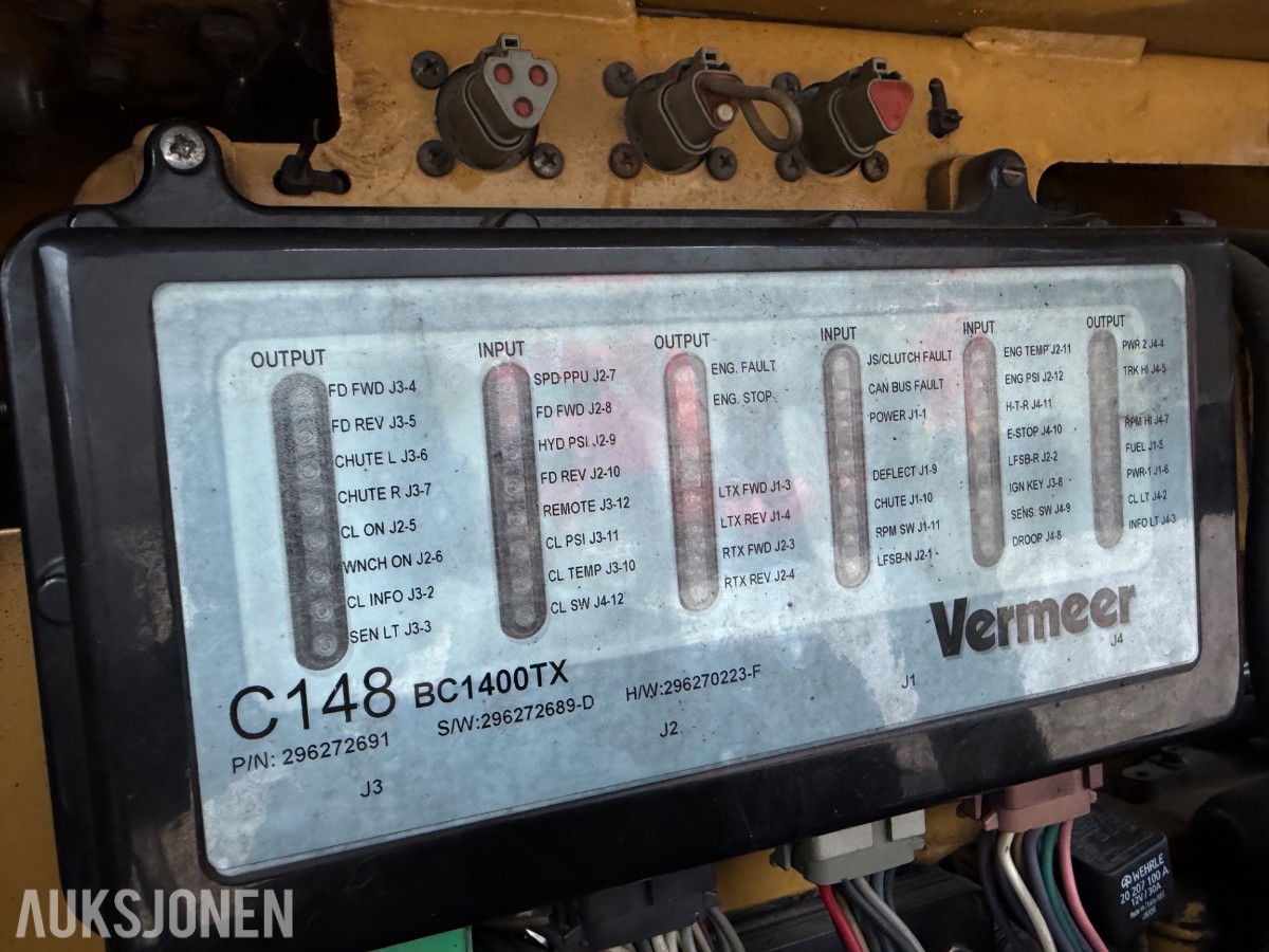 Wermeer BC1400TX. Beltegående trommelflishugger fra 2006 - 2008. Dieseldrevet