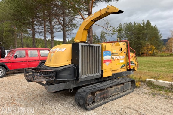 Wermeer BC1400TX. Beltegående trommelflishugger fra 2006 - 2008. Dieseldrevet