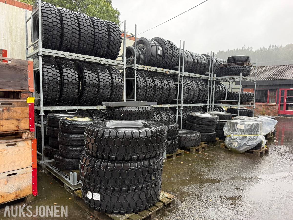 6 STK MICHELIN LASTEBILDEKK 395/85 R20 – SELGES SAMLET