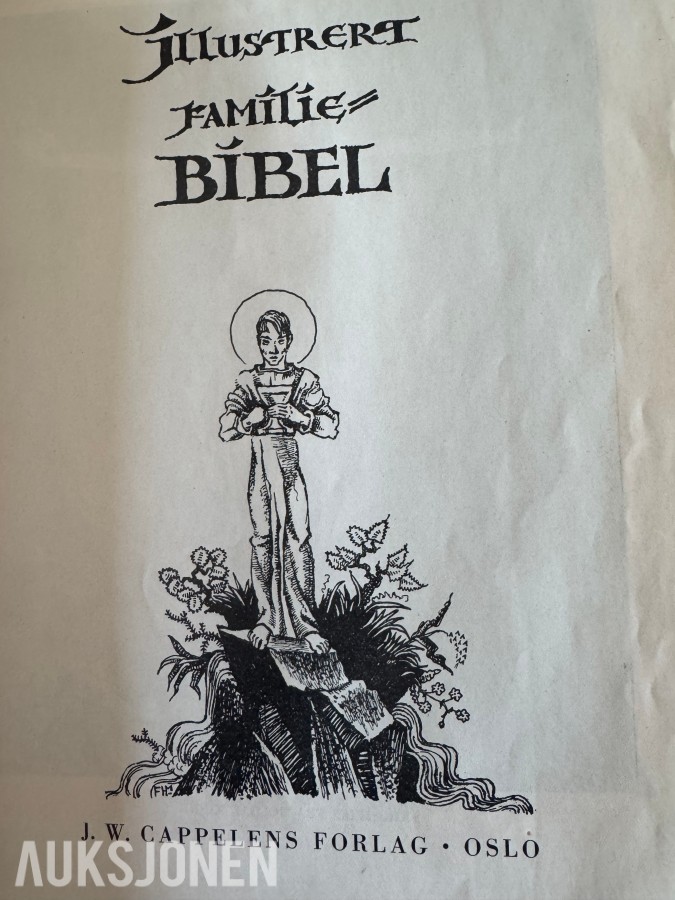 GAMMEL ILLUSTRERT FAMILIEBIBEL og SALMEBOK