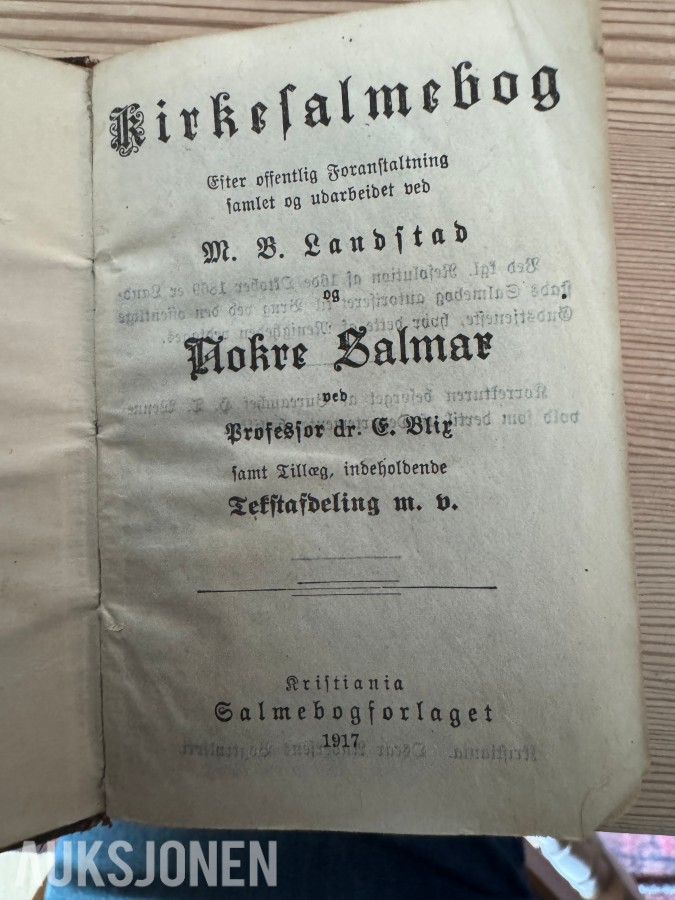 GAMMEL ILLUSTRERT FAMILIEBIBEL og SALMEBOK