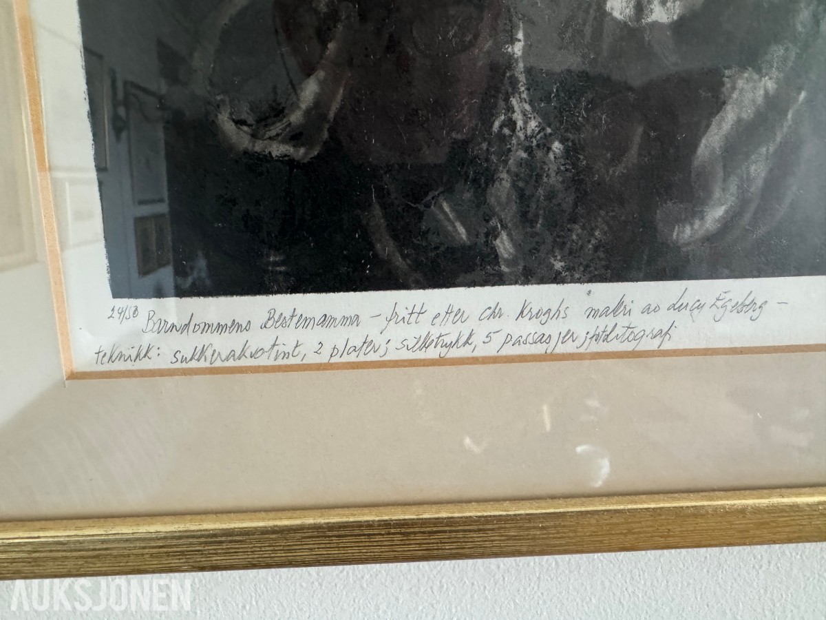 BILDE SILKETRYKK AV FERDINAND FINNE