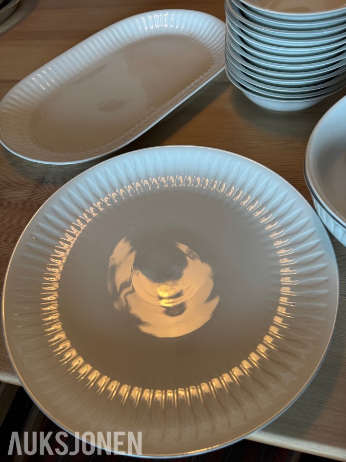 PORSGRUNN PORSELEN MIDDAGSSERVISE OG KAFFESERVISE