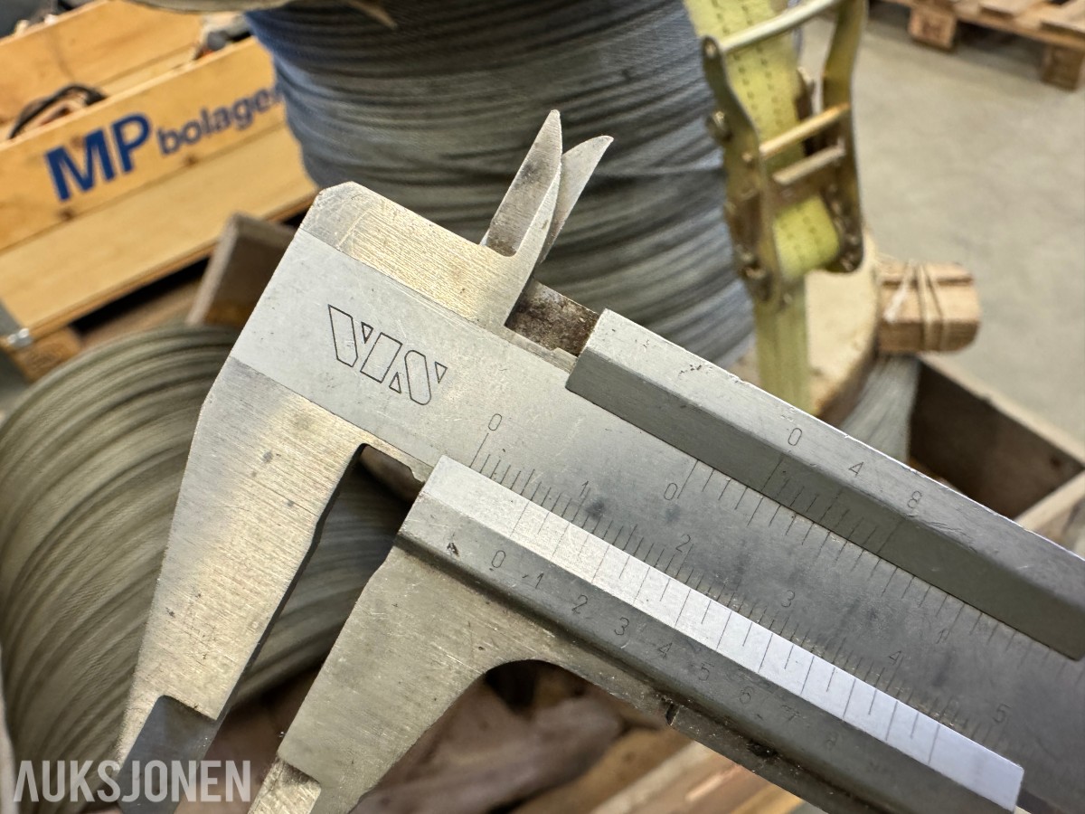 Stålwire 6 mm - 3 kveiler/tromler