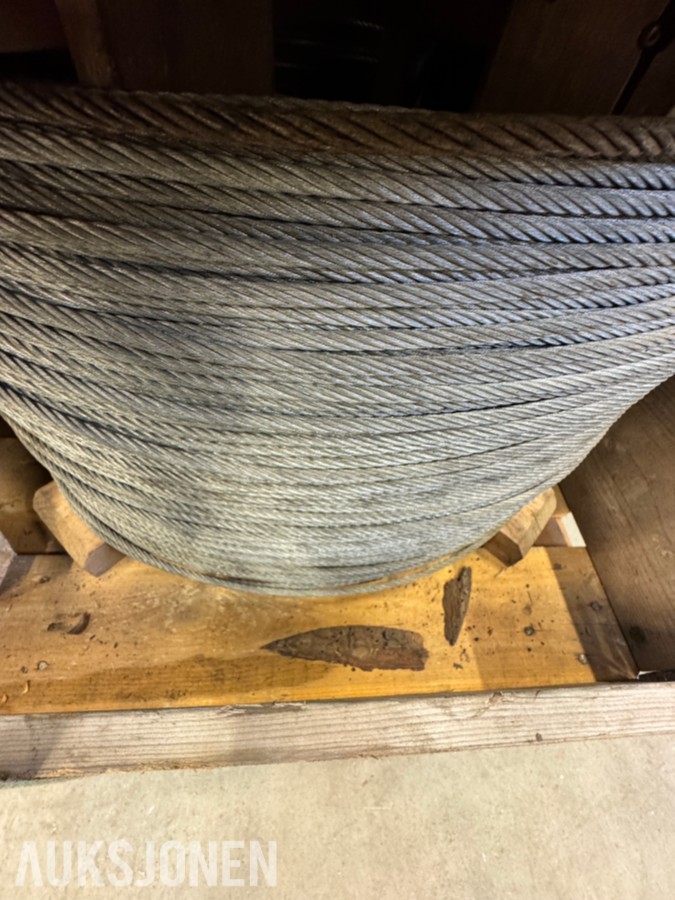 Stålwire 6 mm - 3 kveiler/tromler