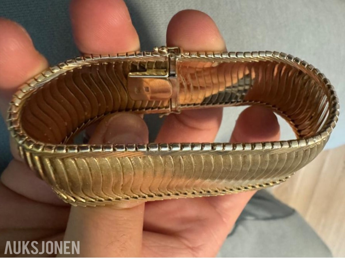 Gullarmbånd i 14 karat 585 gull – 67 gram – 19 cm