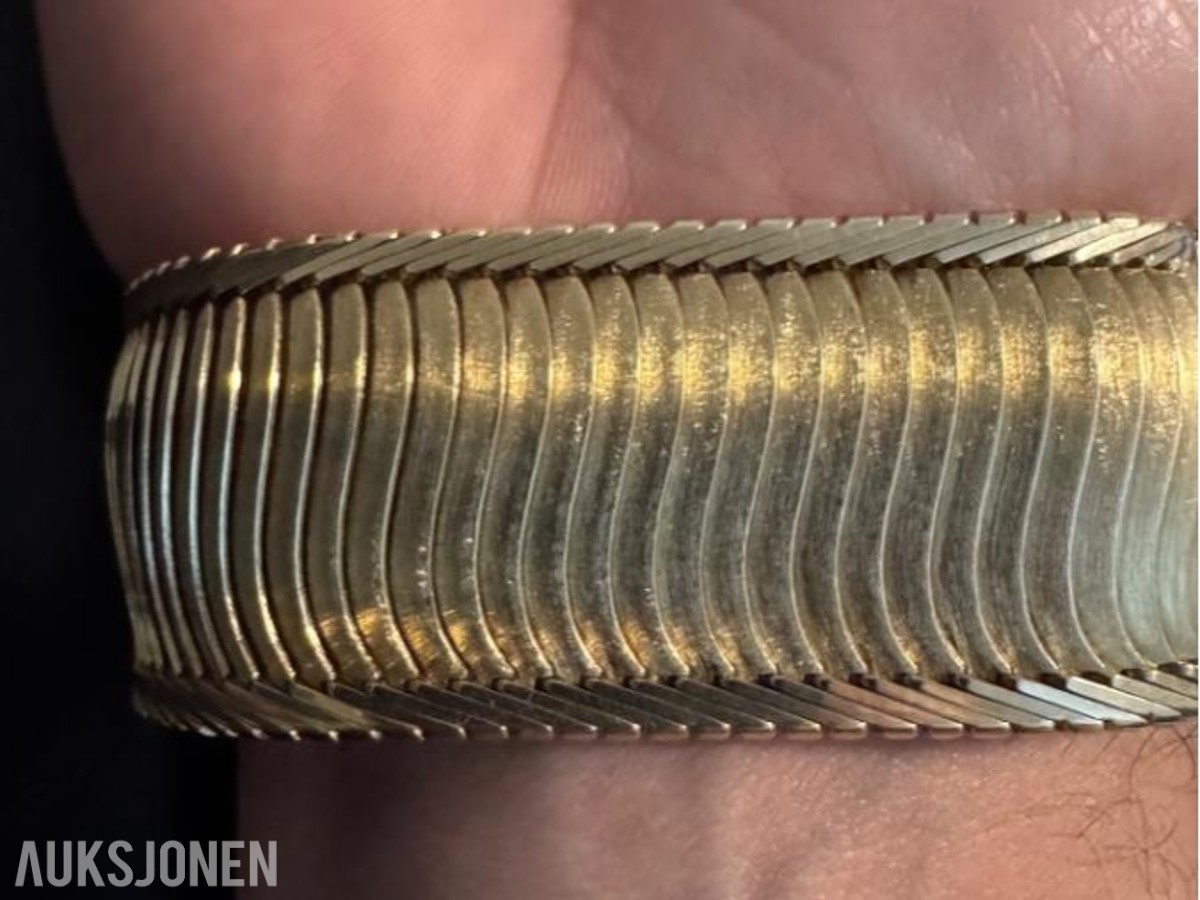 Gullarmbånd i 14 karat 585 gull – 67 gram – 19 cm
