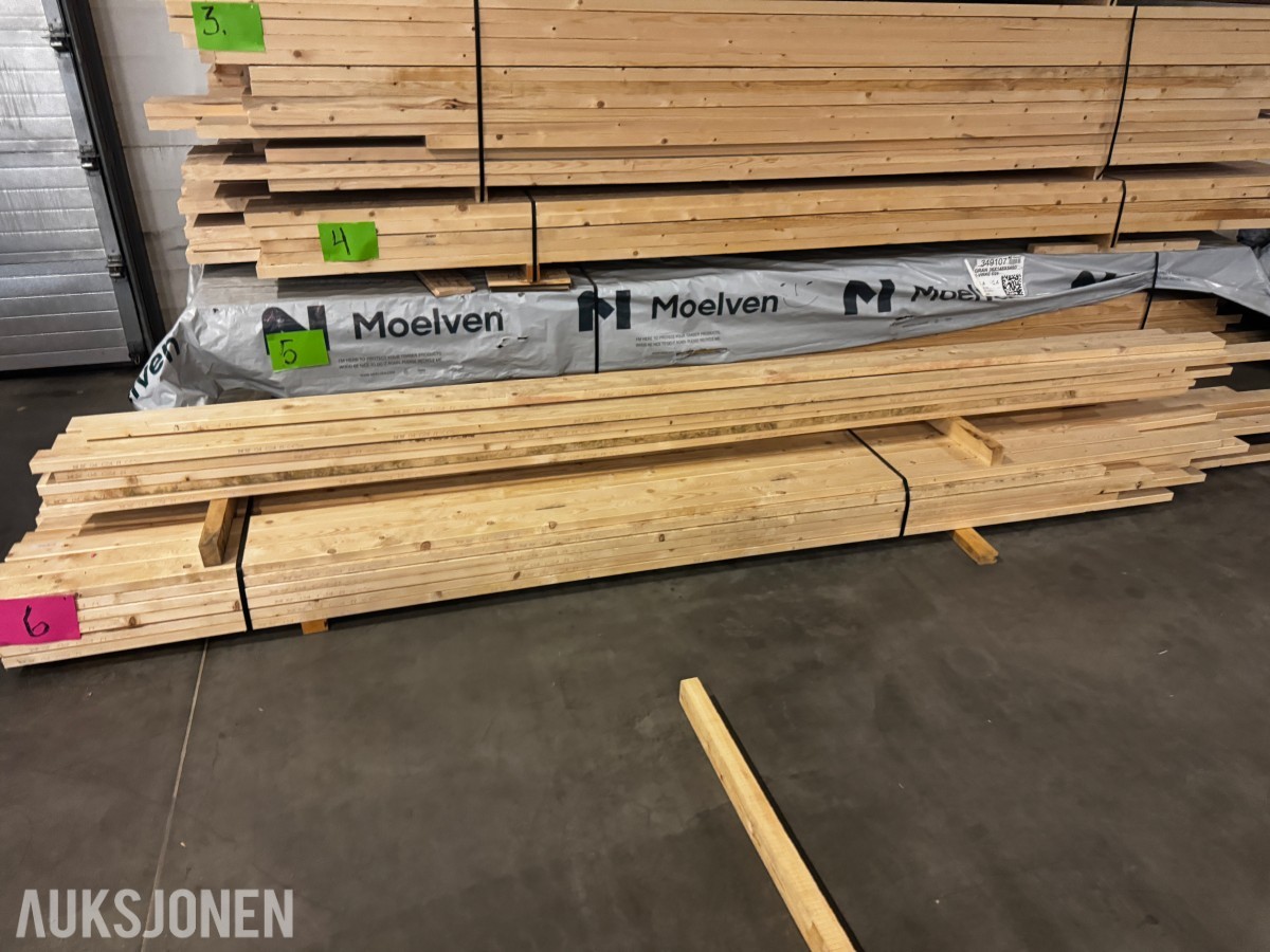 1 pakke konstruksjonsvirke 36x98 mm