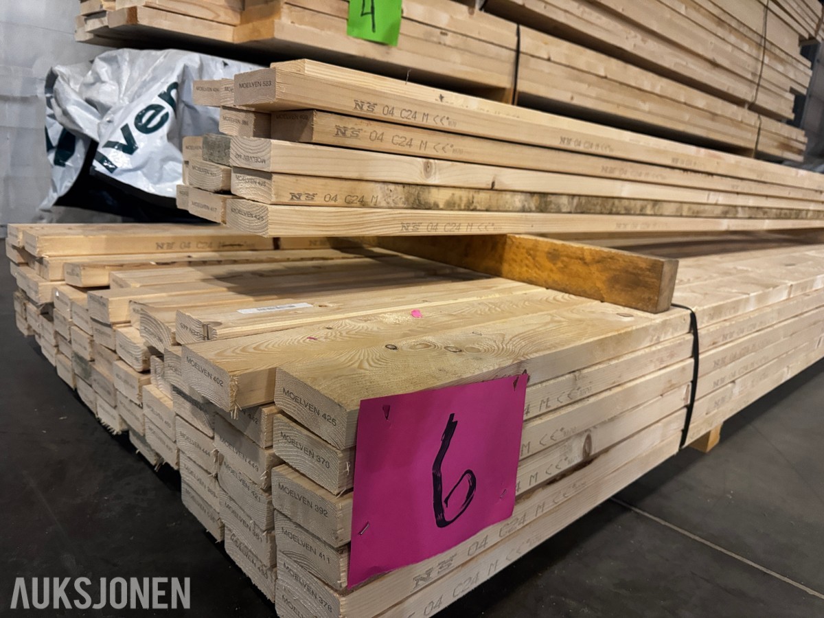 1 pakke konstruksjonsvirke 36x98 mm