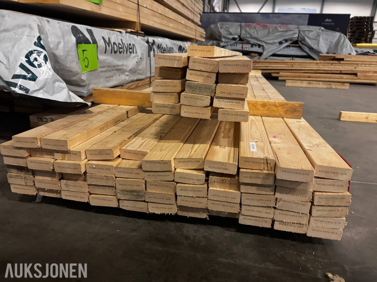 1 pakke konstruksjonsvirke 36x98 mm
