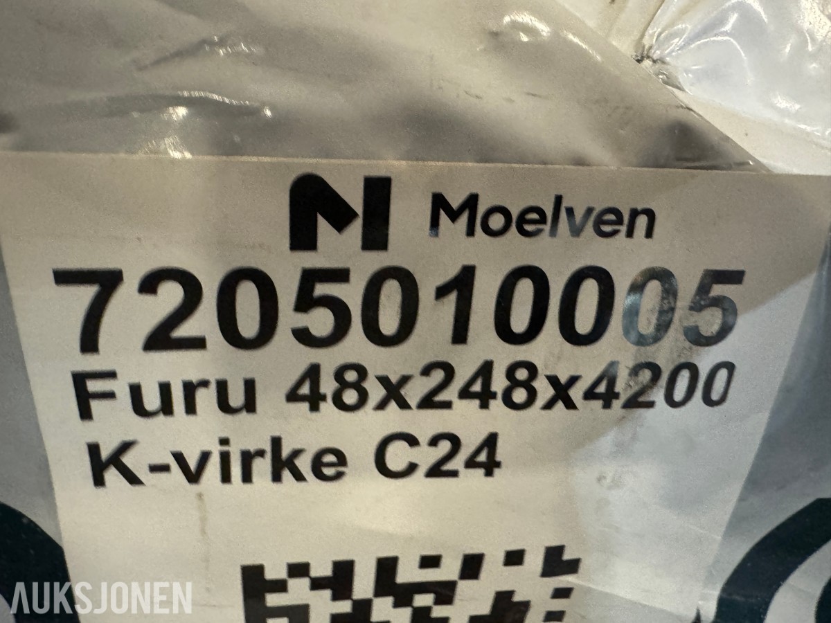 1 pakke konstruksjonsvirke 48x248 mm