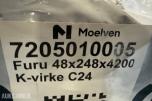 1 pakke konstruksjonsvirke 48x248 mm