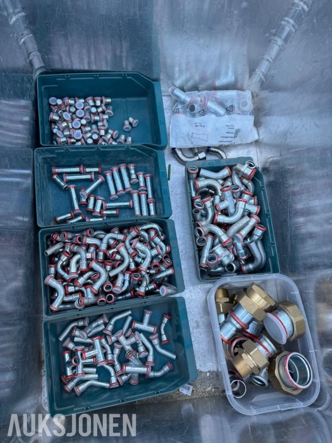 VVS, festemateriell, koblinger, klammer og mye mer