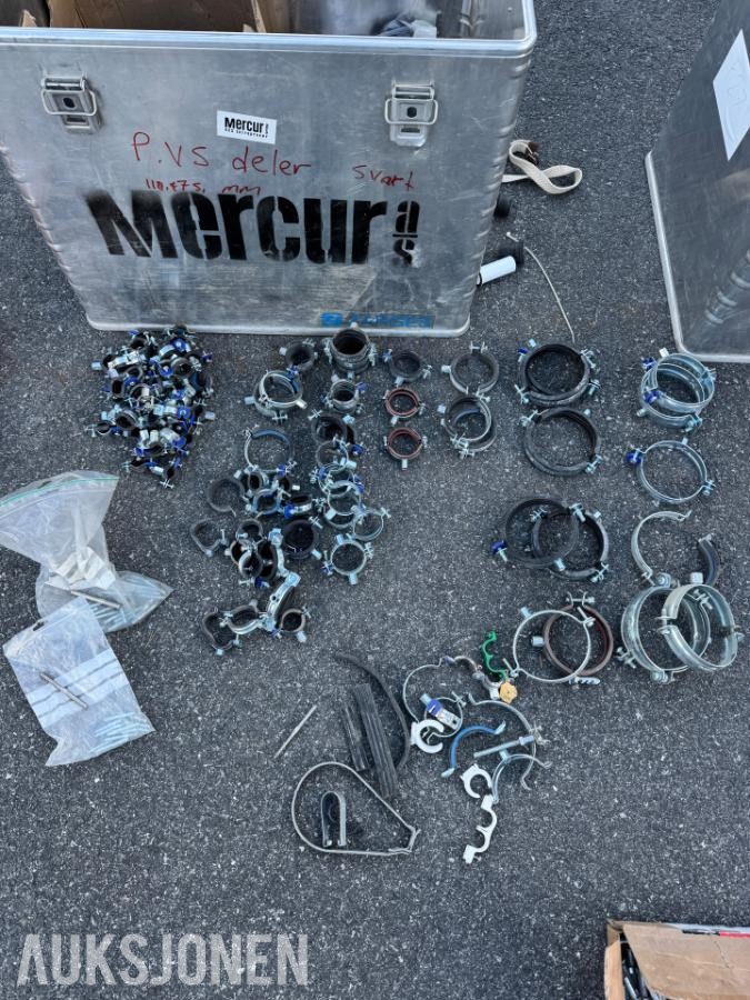 VVS, festemateriell, koblinger, klammer og mye mer