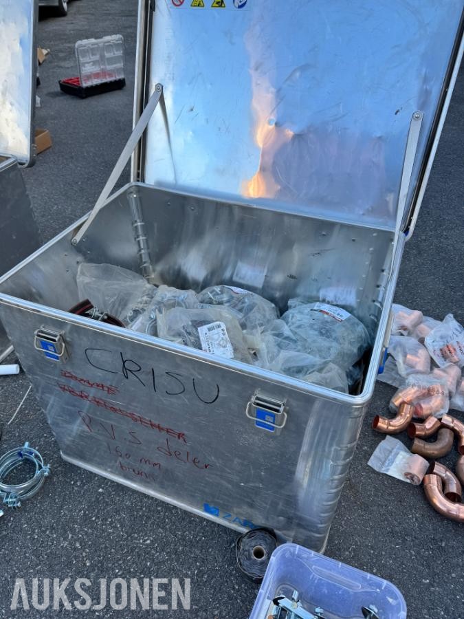 VVS, festemateriell, koblinger, klammer og mye mer