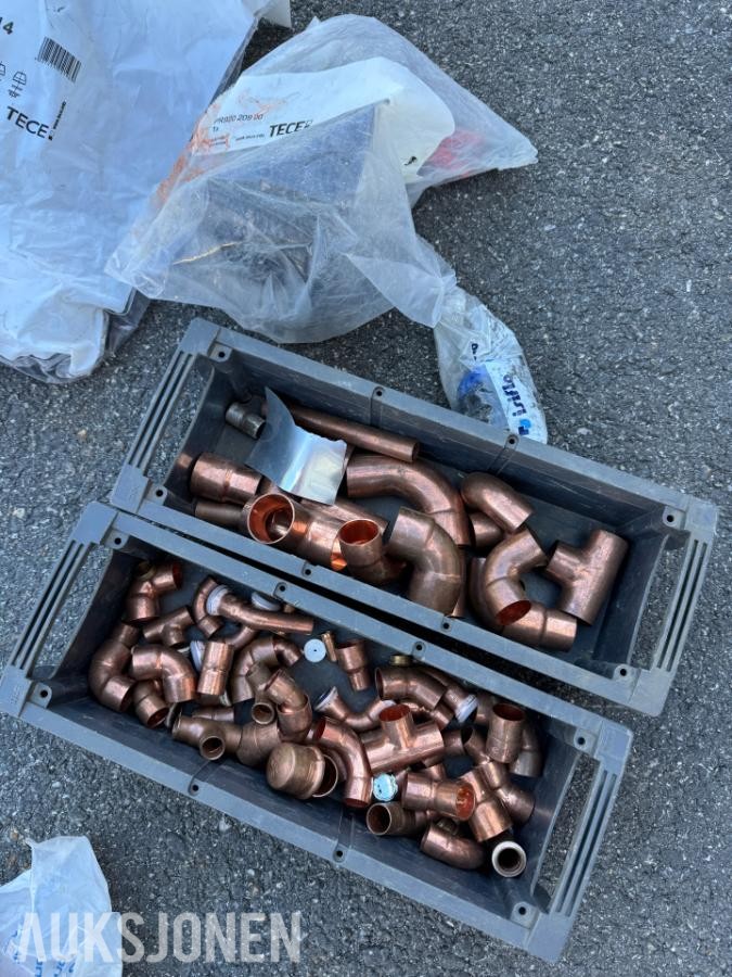 VVS, festemateriell, koblinger, klammer og mye mer