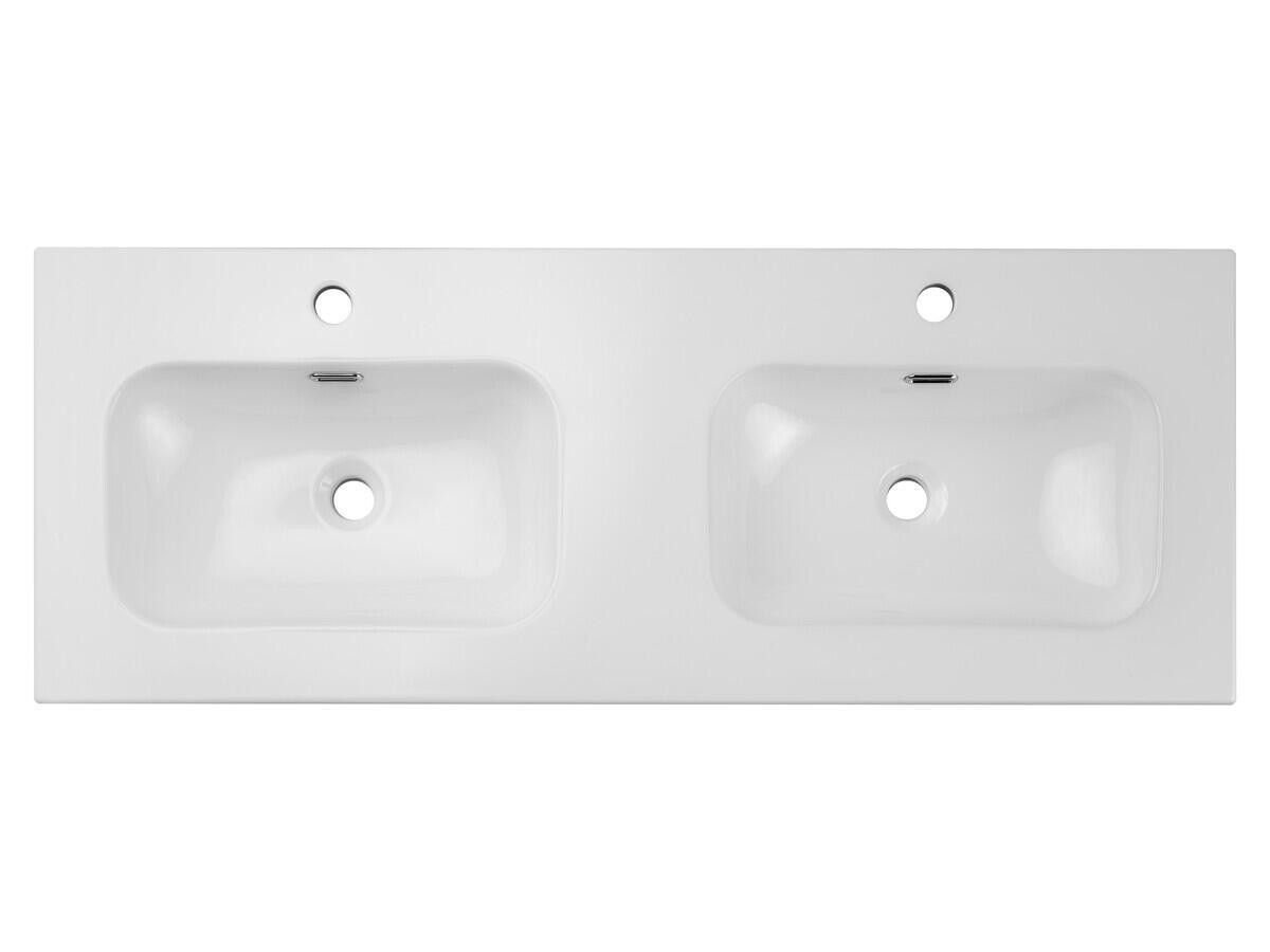 Komplett baderomsmøbelsett VIOLA CREMONA 120 cm – dobbelservant og LED-speil 
