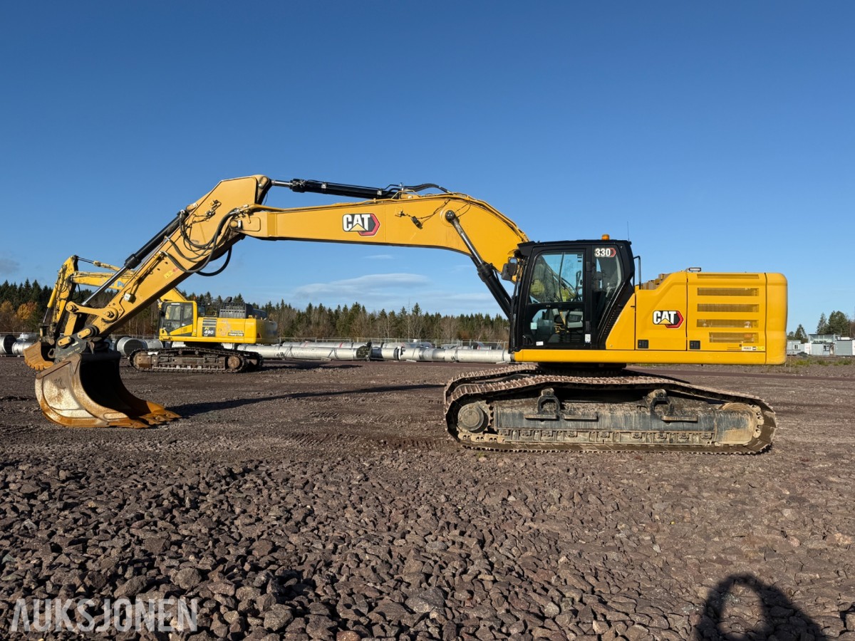 2022 Cat 330 beltegraver med graveskuffe – 1 294 timer