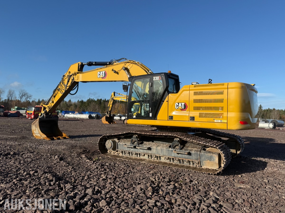 2022 Cat 330 beltegraver med graveskuffe – 1 294 timer
