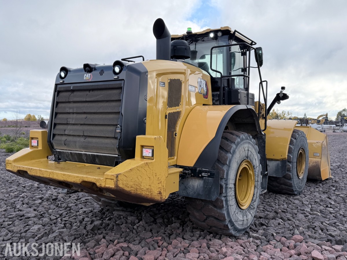 2020 Cat 966M hjullaster m/skuffe – sentralsmøring – vekt m/skriver – joystick-styring