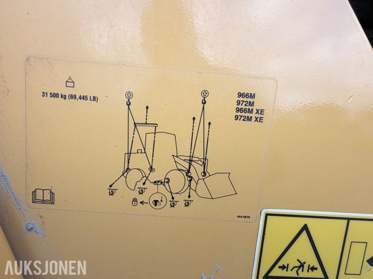2020 Cat 966M hjullaster m/skuffe – sentralsmøring – vekt m/skriver – joystick-styring