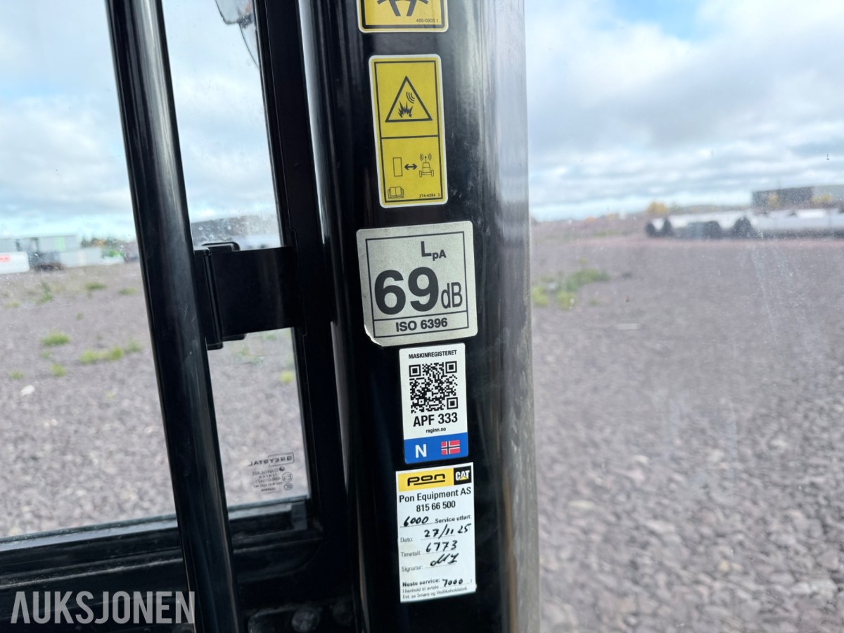 2020 Cat 966M hjullaster m/skuffe – sentralsmøring – vekt m/skriver – joystick-styring