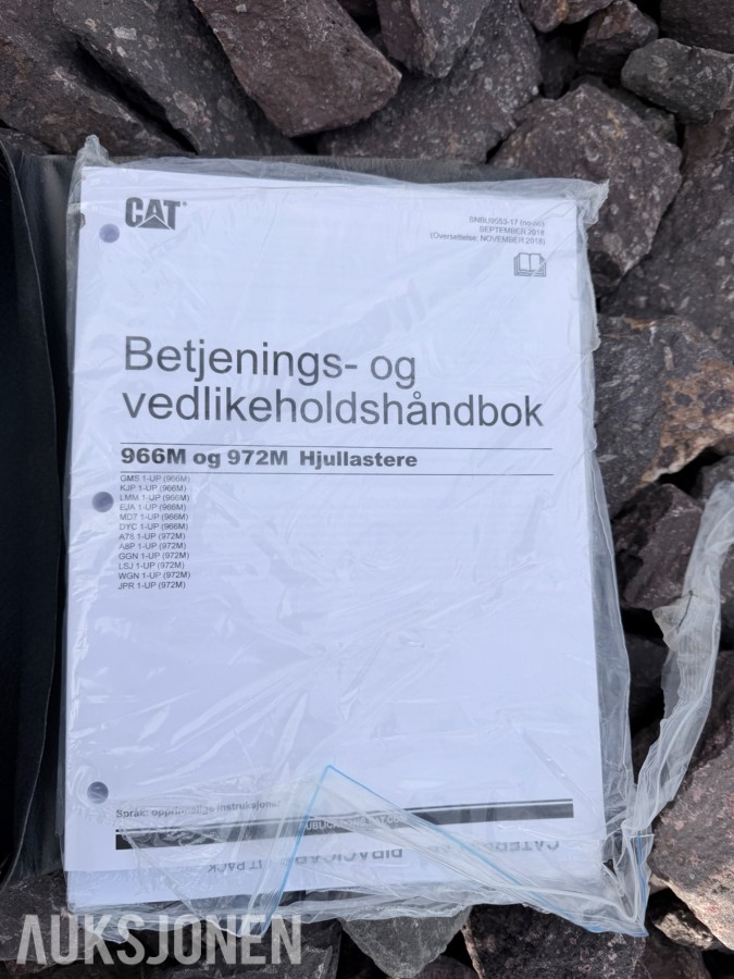 2020 Cat 966M hjullaster m/skuffe – sentralsmøring – vekt m/skriver – joystick-styring