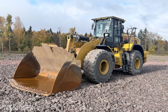 2022 Cat 972 hjullaster m/skuffe – Stage V – sentralsmøring – vekt – kamera