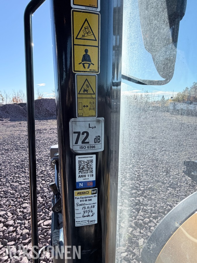 2019 Cat 982M hjullaster med skuffe 7,8 m³