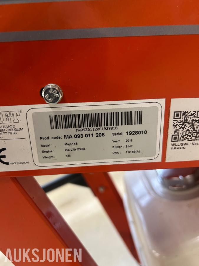 2019 Ariens Major S4 freser