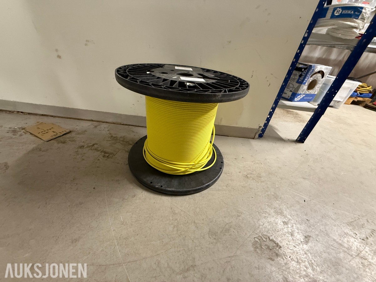 Fiberoptisk kabel Fiberworks – gul – på trommel