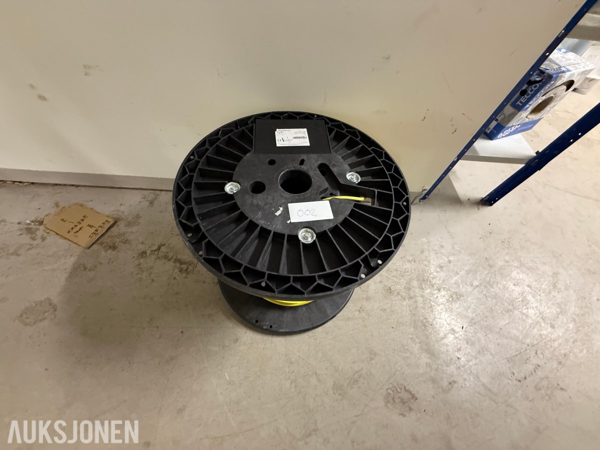 Fiberoptisk kabel Fiberworks – gul – på trommel