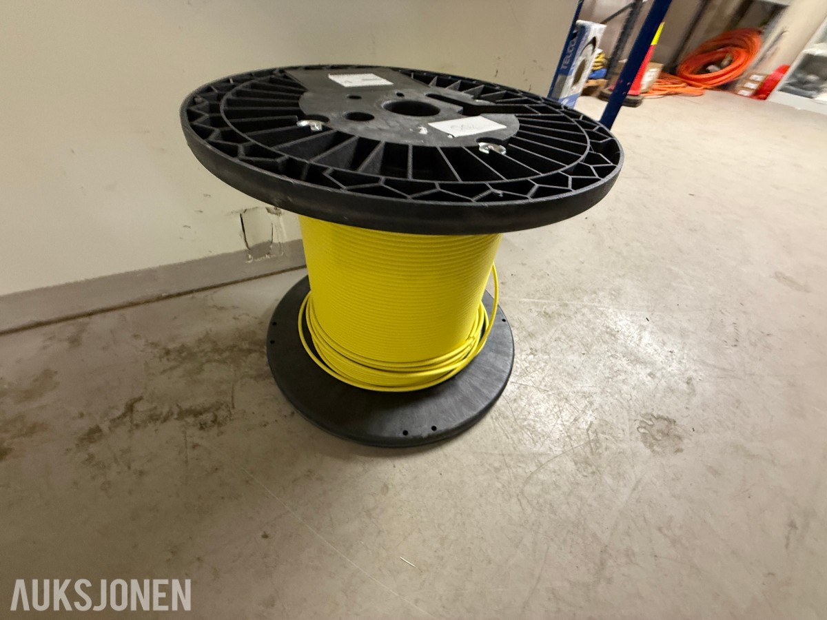 Fiberoptisk kabel Fiberworks – gul – på trommel