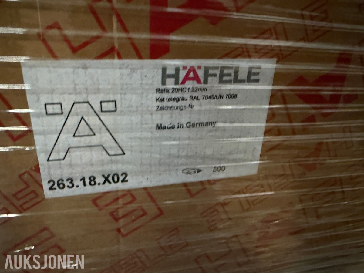Häfele Rafix 20 HC møbelbeslag – ca. 10 000 stk.