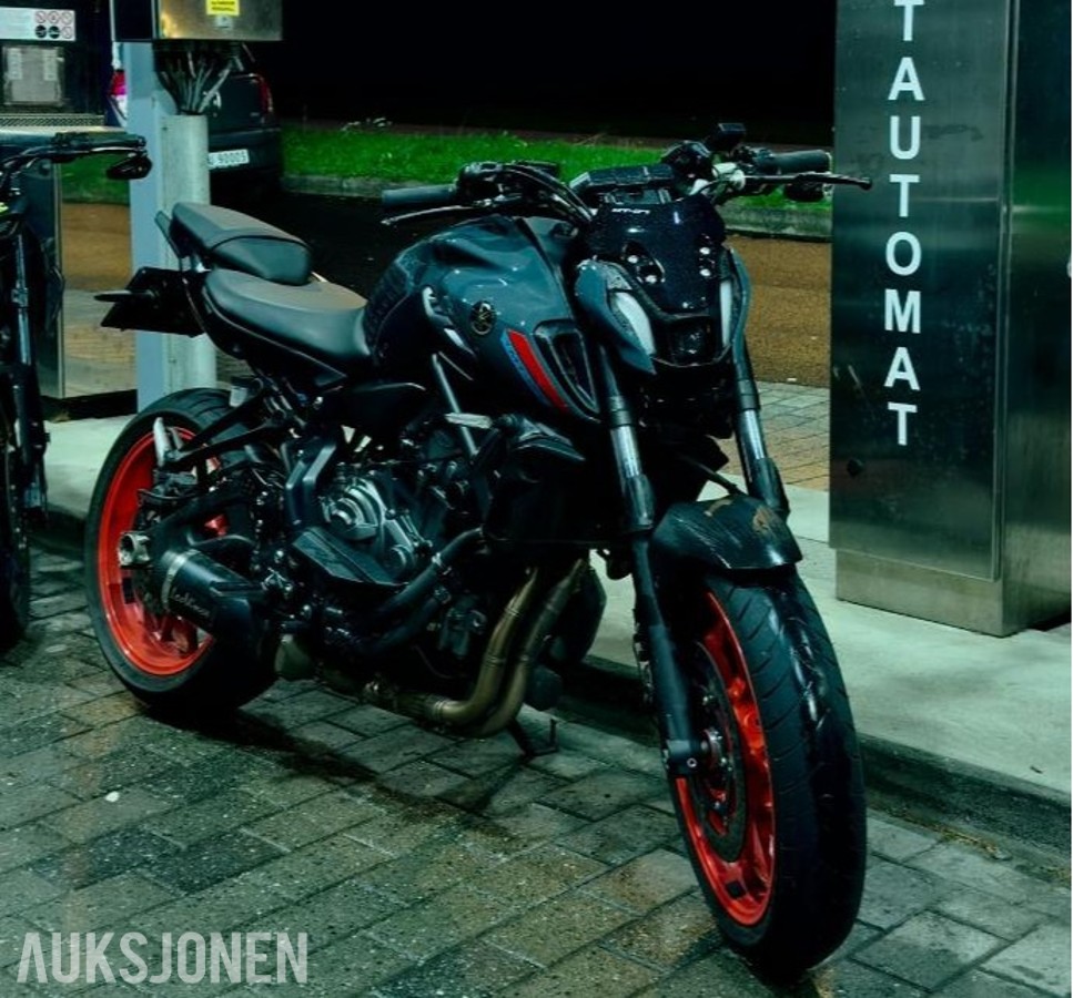 2021 Yamaha MT-07, A2 registrert med LeoVince One EVO effektanlegg