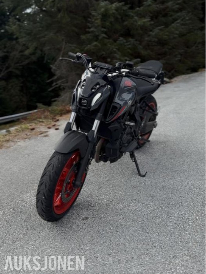 2021 Yamaha MT-07, A2 registrert med LeoVince One EVO effektanlegg