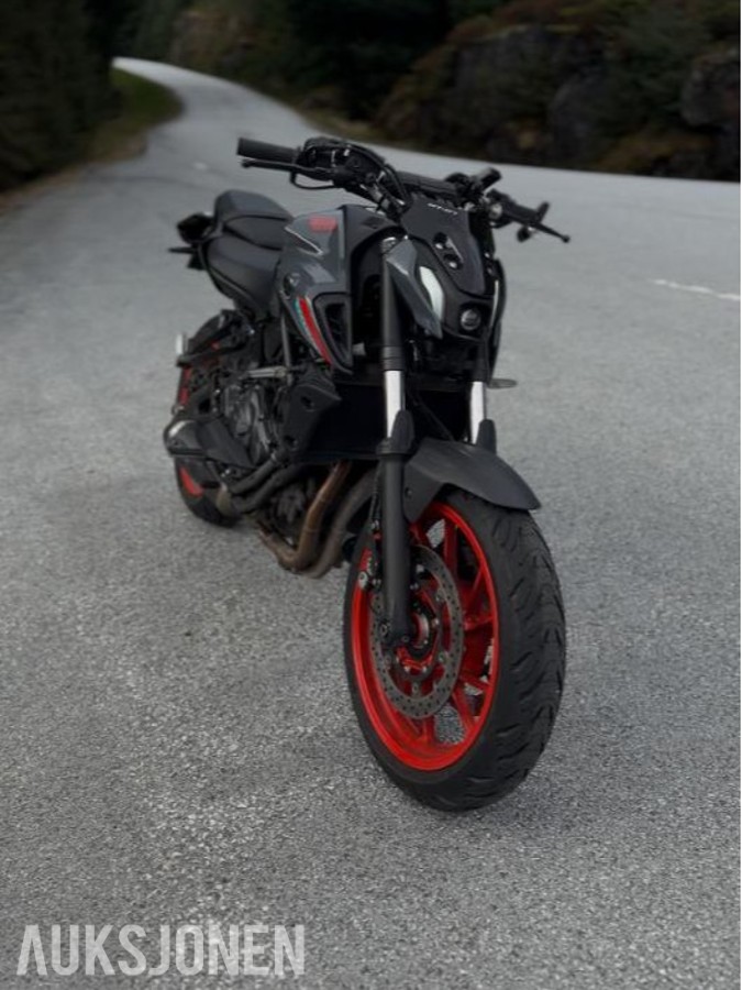 2021 Yamaha MT-07, A2 registrert med LeoVince One EVO effektanlegg