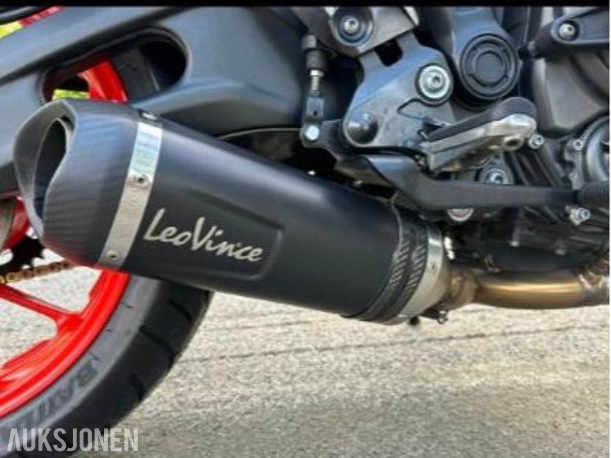 2021 Yamaha MT-07, A2 registrert med LeoVince One EVO effektanlegg