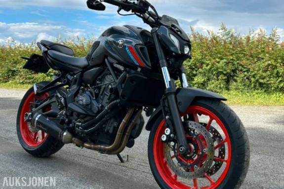2021 Yamaha MT-07, A2 registrert med LeoVince One EVO effektanlegg