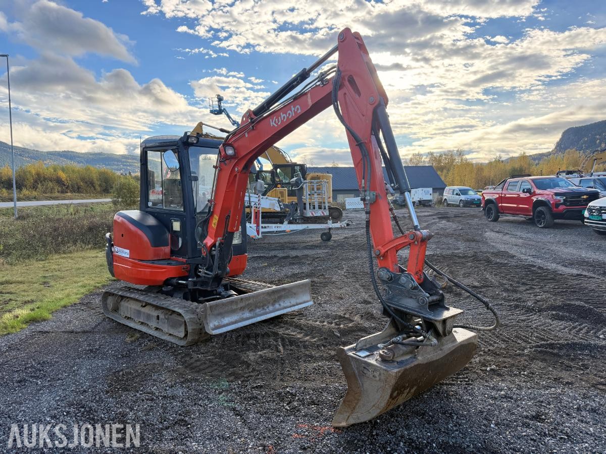 2017 Kubota KX101-3, Minigraver 3520kg, 4600 timer. Godt vedlikeholdt!