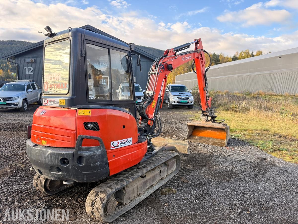 2017 Kubota KX101-3, Minigraver 3520kg, 4600 timer. Godt vedlikeholdt!