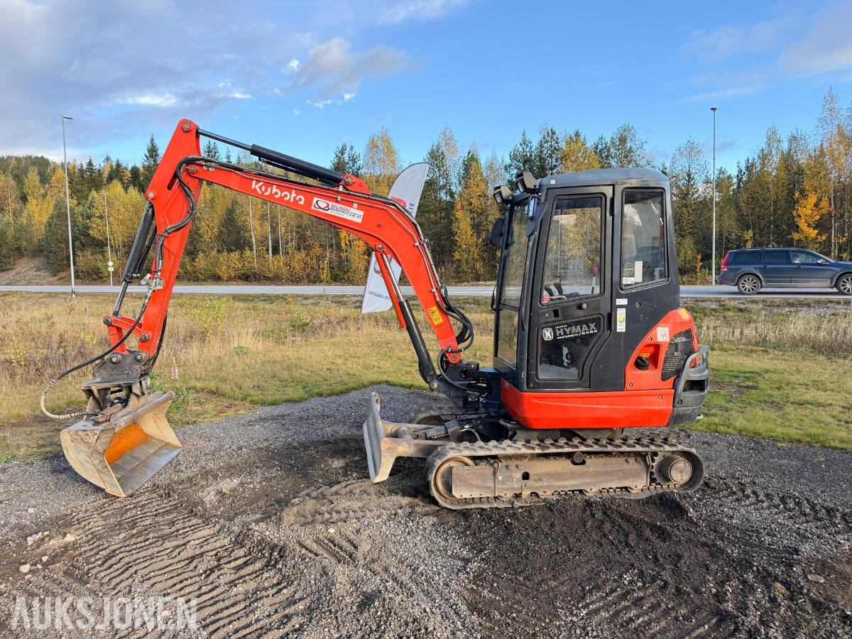 2017 Kubota KX101-3, Minigraver 3520kg, 4600 timer. Godt vedlikeholdt!