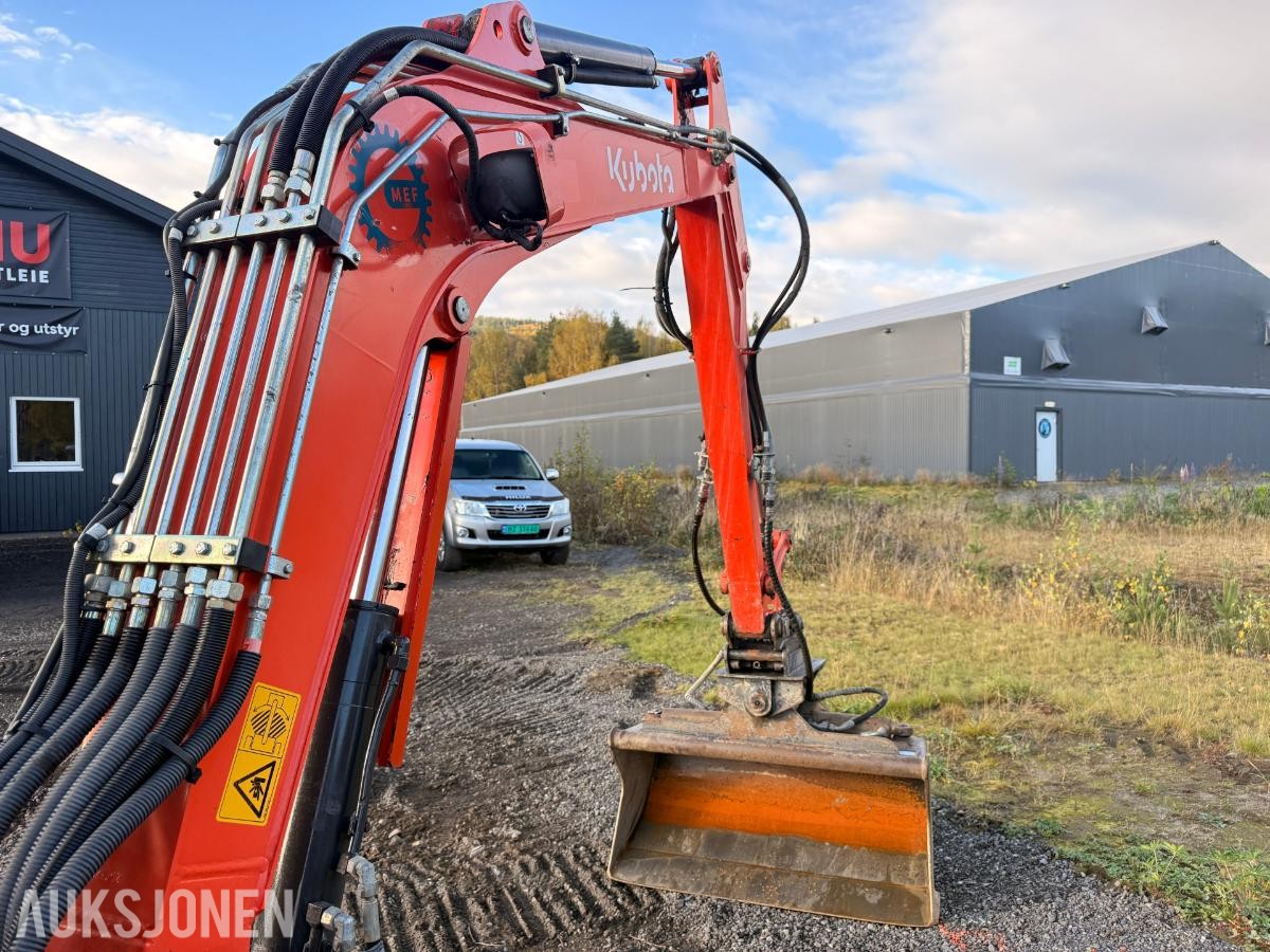 2017 Kubota KX101-3, Minigraver 3520kg, 4600 timer. Godt vedlikeholdt!