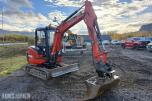 2017 Kubota KX101-3, Minigraver 3520kg, 4600 timer. Godt vedlikeholdt!