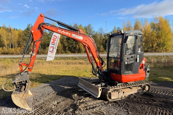 2017 Kubota KX101-3, Minigraver 3520kg, 4600 timer. Godt vedlikeholdt!