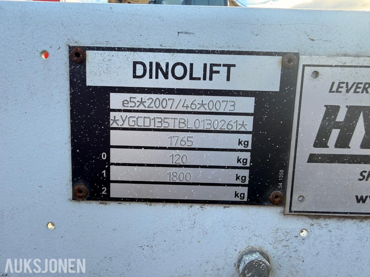 2020 Dino 135TB-2 Tilhengerlift med svært lite timer