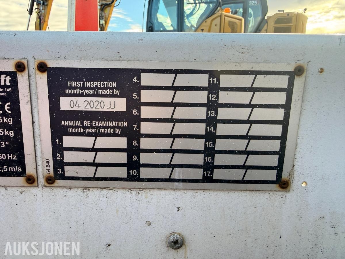 2020 Dino 135TB-2 Tilhengerlift med svært lite timer
