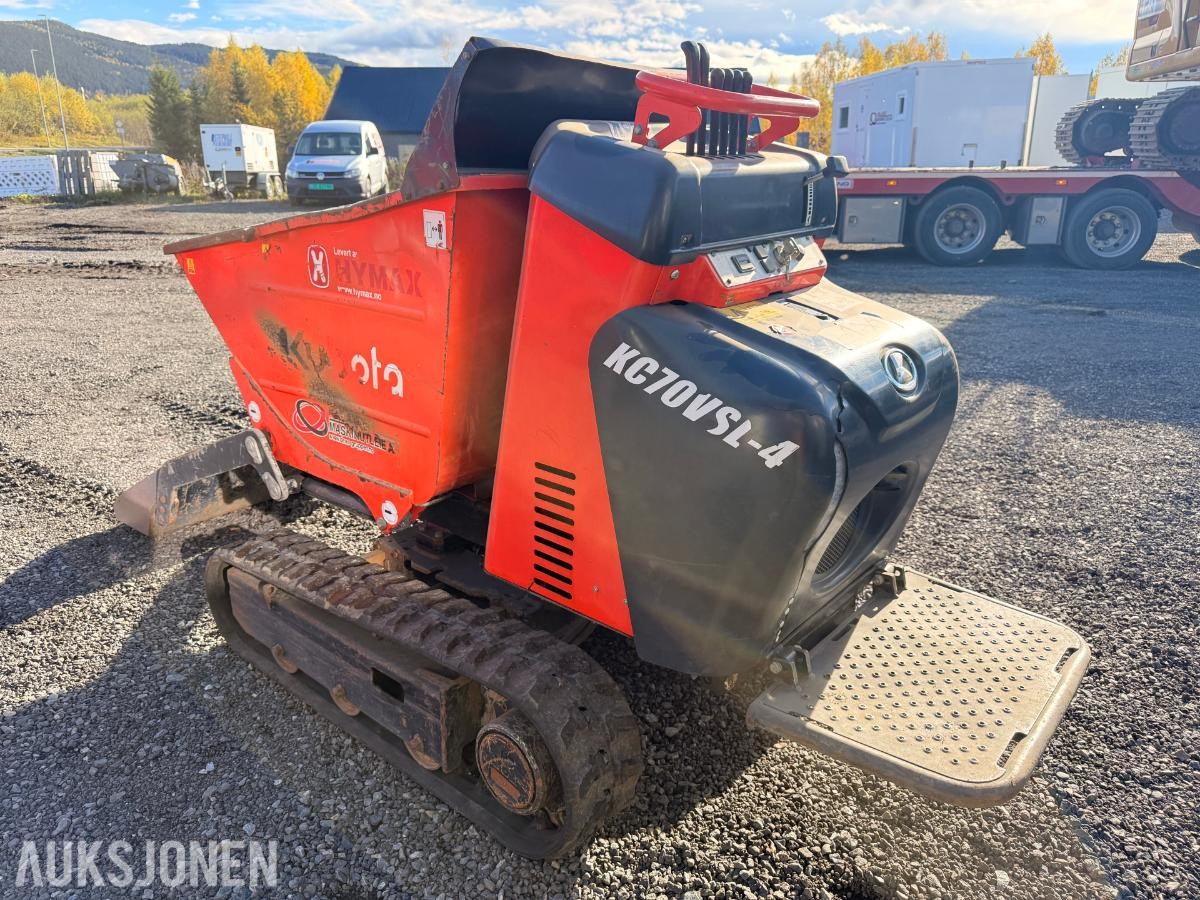 2019 Kubota KC70VSL-4 , 936 timer Selvlastende minidumper