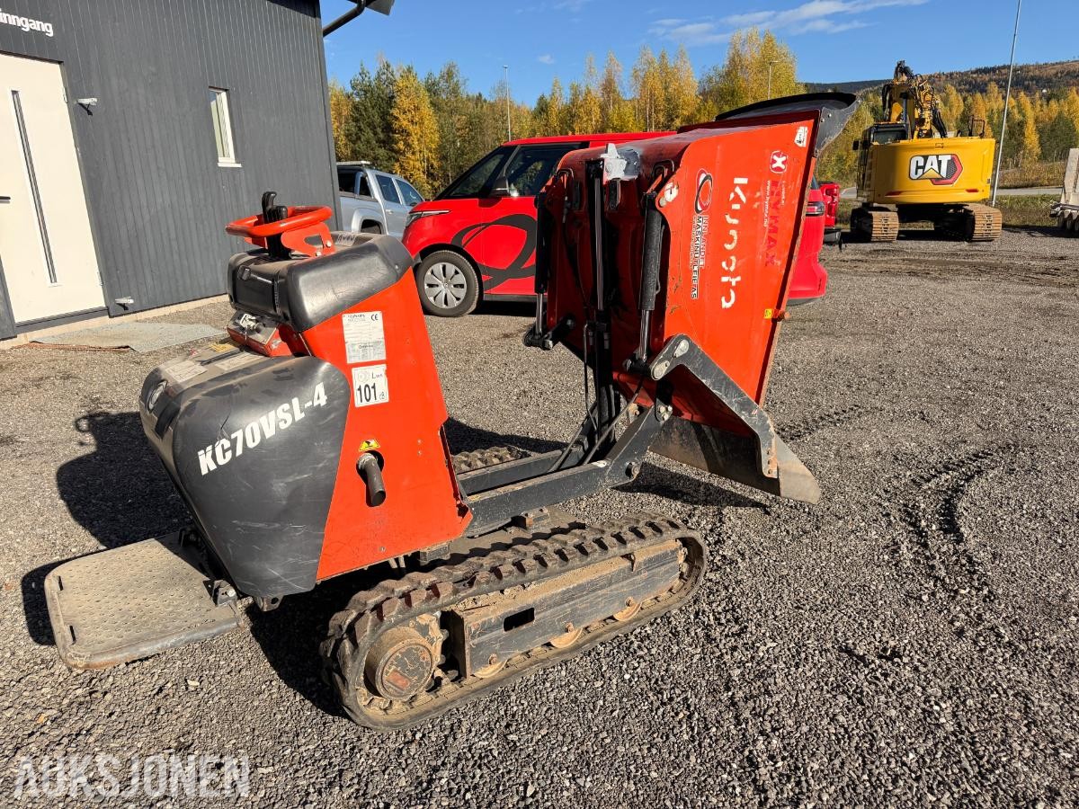 2019 Kubota KC70VSL-4 , 936 timer Selvlastende minidumper